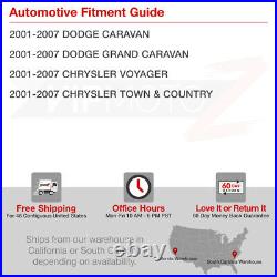 01-03 Chrysler Voyager 01-07 Dodge Caravan Black Housing replacement Headlight
