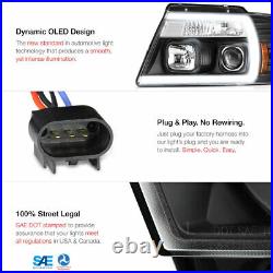 04-08 Ford F150 Fiber Optic Neon Tube U-Bar C-Shape LED DRL Projector Headlight