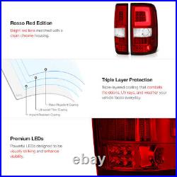 04-08 Ford F150 Lobo LED Light Bar Tube Clear Red Brake Signal Rear Tail Lamp