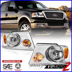 04-08 Ford F150 PickUp Truck Chrome Replacement Headlight Signal Lamp Left Right