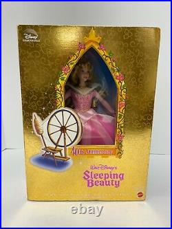 1998 Disney Sleeping Beauty Aurora Barbie Collector Doll 40TH Anniversary #21712