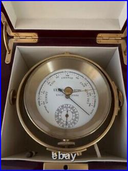 2006 Anniversary Ulysse Nardin Limited Edition Gilt Brass Barometer in Oak Box