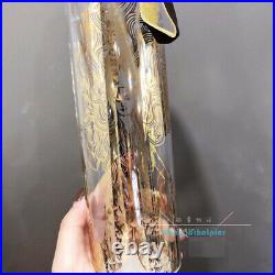 2017 Limited Edition Classic Goddess Glass Cup Starbucks Anniversary Golden Rare