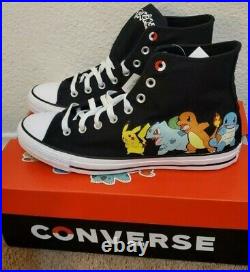8 US Mens Pokemon Limited Edition 25th Anniversary Converse Shoes Authentic