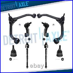 8pc Front Upper Control Arms Lower Ball Joint Tierods for 2006 2007 Jeep Liberty