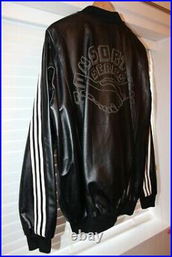 Adidas Superstar 35th Anniversary Consortium A-15 Leather Jacket Black Size L
