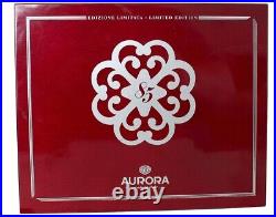 Aurora 85th Anniversary Limited Edition Sterling & Red Marbled Rollerball Pen