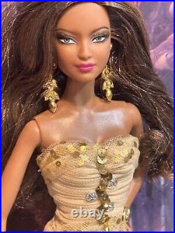 Barbie 50th Anniversary AA Gold Label Limited Edition Doll In Gold Dress