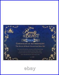 Beauty and The Beast 30th Anniversary Doll Set LIMITED EDITION Only 1800 Made
