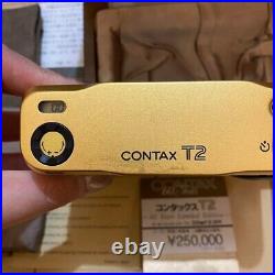 CONTAX t2 60th Anniversary Limited Edition Film Camera Black Gold USED JP