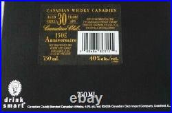 Canadian Club Whisky 150th Limited Edition Anniversary Bottle Aged 30 Years