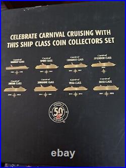 Carnival Cruise Limited Edition Coin Set 1991-2023 50th Anniversary Ship Class