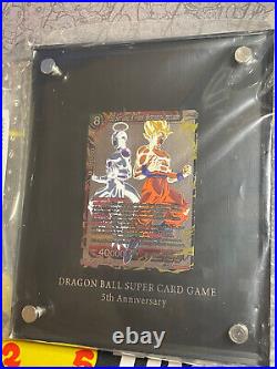 DRAGON BALL SUPER TCG 5th Anniversary Pure Silver Card Limited Edition 315/555
