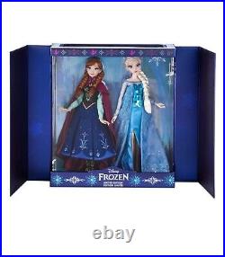 Disney Frozen 10th Anniversary Anna And Elsa Doll Set 17 Limited Edition /3000
