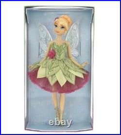Disney Limited Edition 17 Tinkerbell Doll 75th Anniversary Peter Pan In Hand
