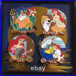 Disney Limited Edition 2000 The Little Mermaid 30th Anniversary Pin Badge Set