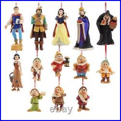 Disney Store Art of Snow White Ornament Set 80th Anniversary Limited Edition 850