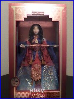 Disney Store Limited Edition 20th Anniversary Mulan Doll-NIB-COA +Guest Card