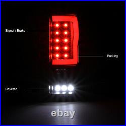 For 04-08 Ford F150 Lobo Neon Tube Running Lamp FULL LED Signal Tail Light BLACK
