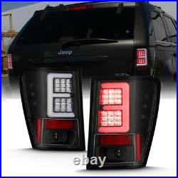 For 05-06 Jeep Grand Cherokee BLACK Tail Light Neon U-Bar Tube LED Brake Lamp