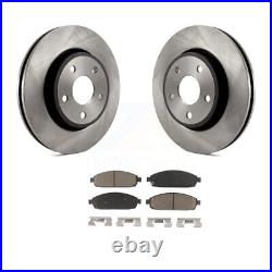 Front Disc Brake Rotors And Ceramic Pads Kit For Jeep Grand Cherokee Commander