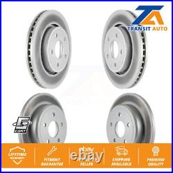 Front Rear Coated Disc Brake Rotors Kit For Jeep Grand Cherokee Commander