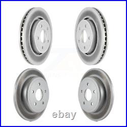 Front Rear Coated Disc Brake Rotors Kit For Jeep Grand Cherokee Commander