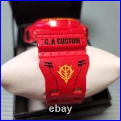 G-SHOCK Gundam Char 35th Anniversary Red Limited Edition Zaku wristwatch working