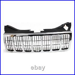 Grille Kit For 2005-2007 Jeep Grand Cherokee with Left LH Fender and Headlight