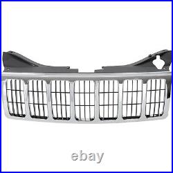 Grille Kit For 2005-2007 Jeep Grand Cherokee with Left LH Fender and Headlight