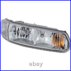 Halogen Headlight Set For 1997-05 Buick Century 97-04 Regarl Left and Right Pair