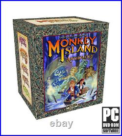 In hand Limited Run Monkey Island 30th Anniversary Anthology+Shadow Box+Statue
