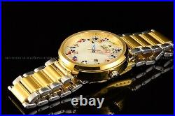 Invicta 45mm Disney Limited Ed 90th Anniversary Gold Tone Mickey MOP TT Watch