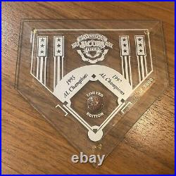 Jacobs Field 10th Anniversary Limited Edition Glass Homeplate Collectible & Dirt