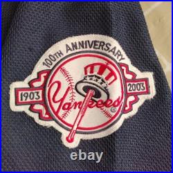 Limited Edition Majestic Yankees 100Th Anniversary Bp Jersey L