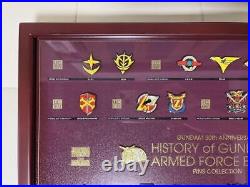 Limited Edition Mobile Suit Gundam 30th Anniversary Emblem Pins Collection