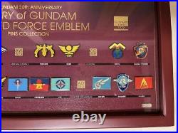 Limited Edition Mobile Suit Gundam 30th Anniversary Emblem Pins Collection