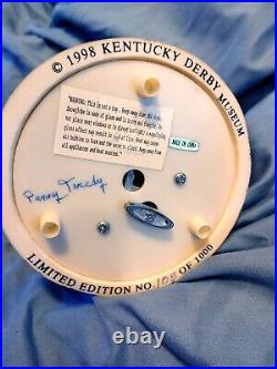 Limited Edition SECRETARIAT 25th Anniversary Kentucky Derby Snow Globe SIGNED