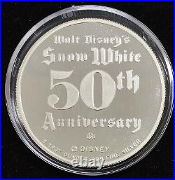 Limited edition 999 5oz SILVER Disney Snow White 50th Anniversary Prince Coin