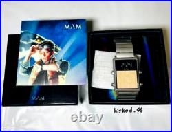 MAM × BACK TO THE FUTURE Watch BTTF 090 35th Anniversary Limited Edition Silver