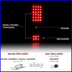 ^MURDER OUT^ 04-08 Ford F150 Black Red LED Tail Light Rear Signal Brake Lamp Set