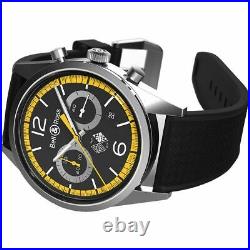 New Authentic Bell & Ross Vintage Limited Edition BRV126-RS40-ST/SRB Men's Watch