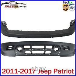 New Bumper Cover Molding Hole For 2011-2017 Jeep Patriot Front Upper & Lower 2Pc