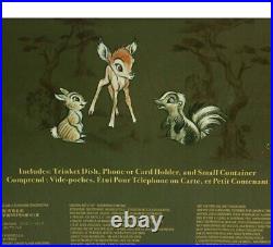 New Disney Bambi 75 Anniversary Limited Edition 1000 Office Desk Accessory Set