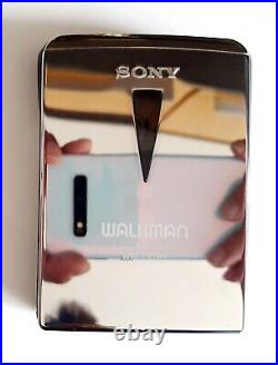 New SONY WALKMAN WM-EX1HG 15th ANNIVERSARY LIMITED EDITION CHROME/GOLD F. Working