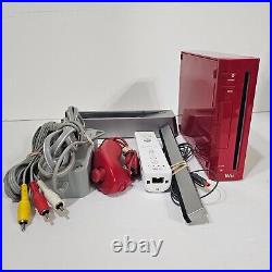 Nintendo Wii 25th Anniversary Limited Edition Red Console RVL-001 Bundle Tested
