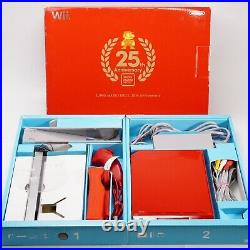 Nintendo Wii Console Super Mario Red 25th Anniversary Limited Edition NTSC-J