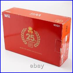 Nintendo Wii Console Super Mario Red 25th Anniversary Limited Edition NTSC-J