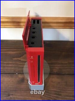 Nintendo Wii Red Mario 25th Anniversary Limited Edition- With 4 Games READ