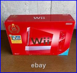 Nintendo Wii Super Mario Bros 25th Anniversary Limited Edition Red Console